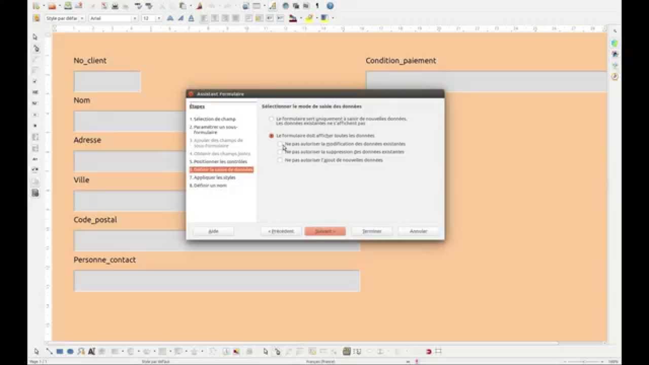 Tuto vidéo : Les formulaires dans LibreOffice Base