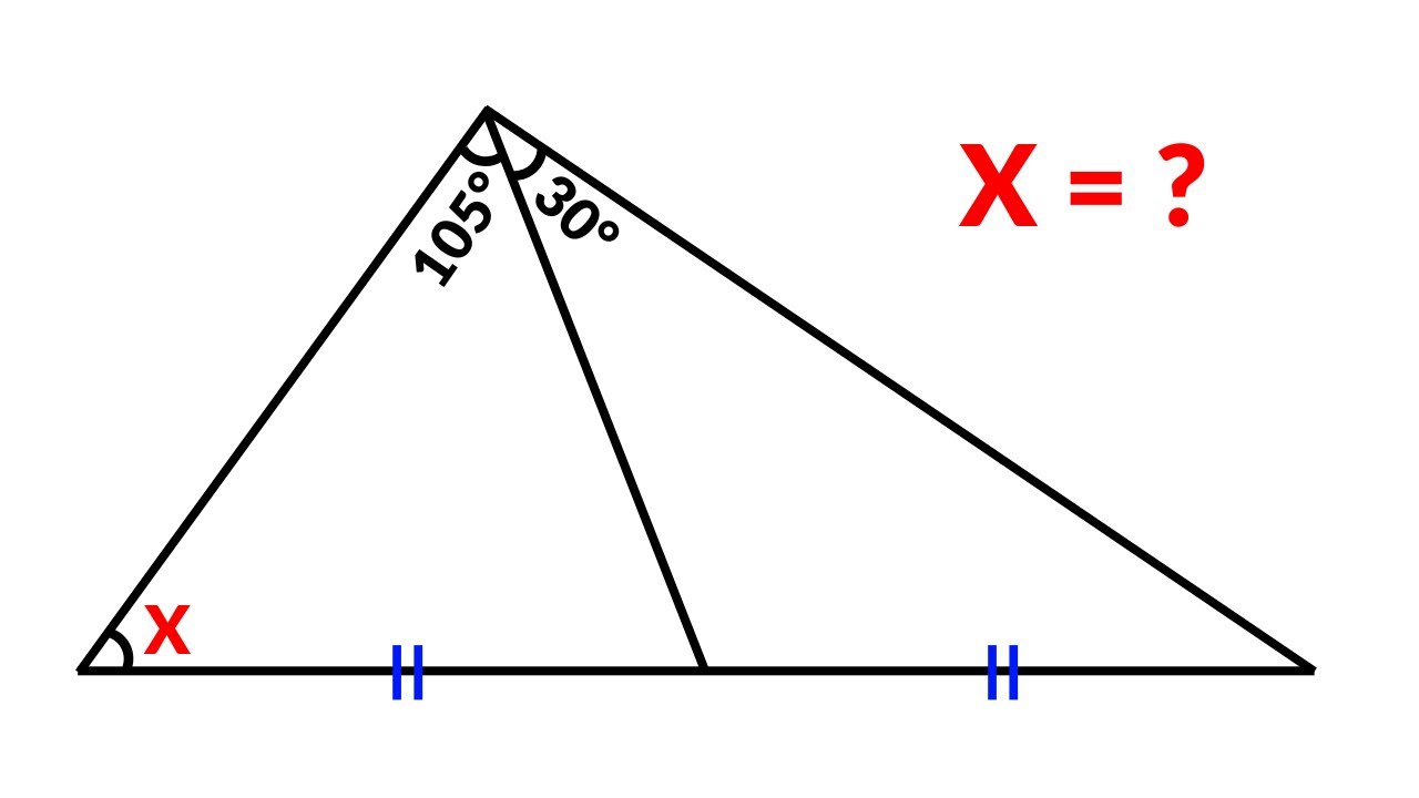 Norway Math Olympiad Geometry Problem | Find the angle X