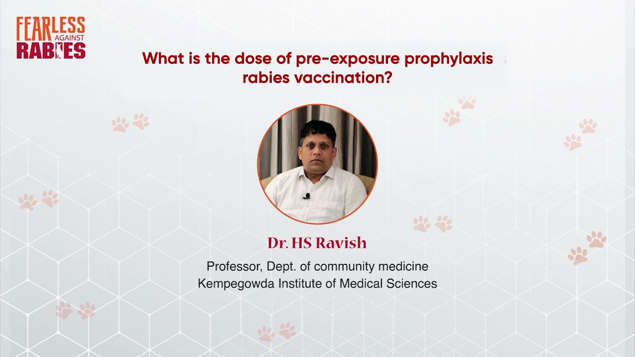 What is the dose of pre-exposure prophylaxis rabies vaccination?