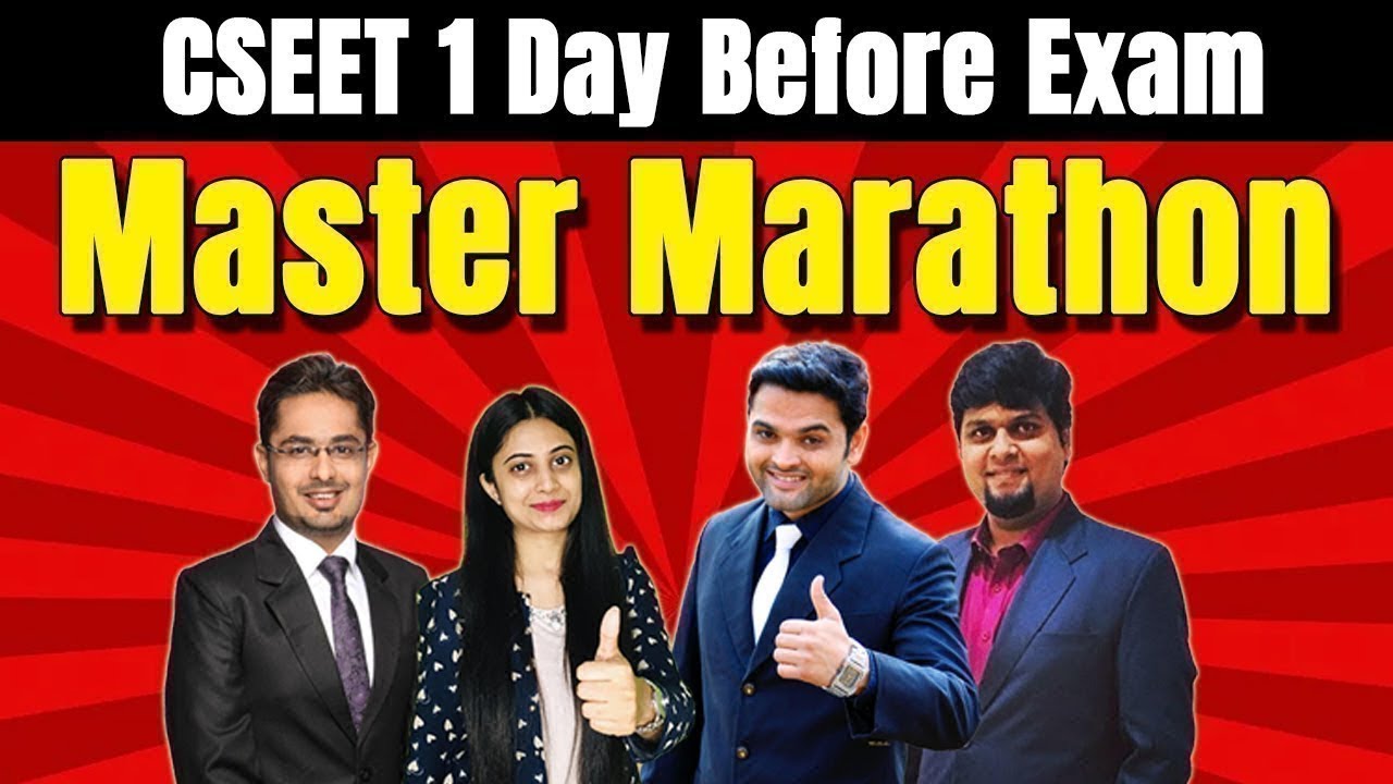 CSEET Jan 2025 Master Marathon | 1 Day Before CSEET Exam | CSEET Complete Syllabus Master Marathon