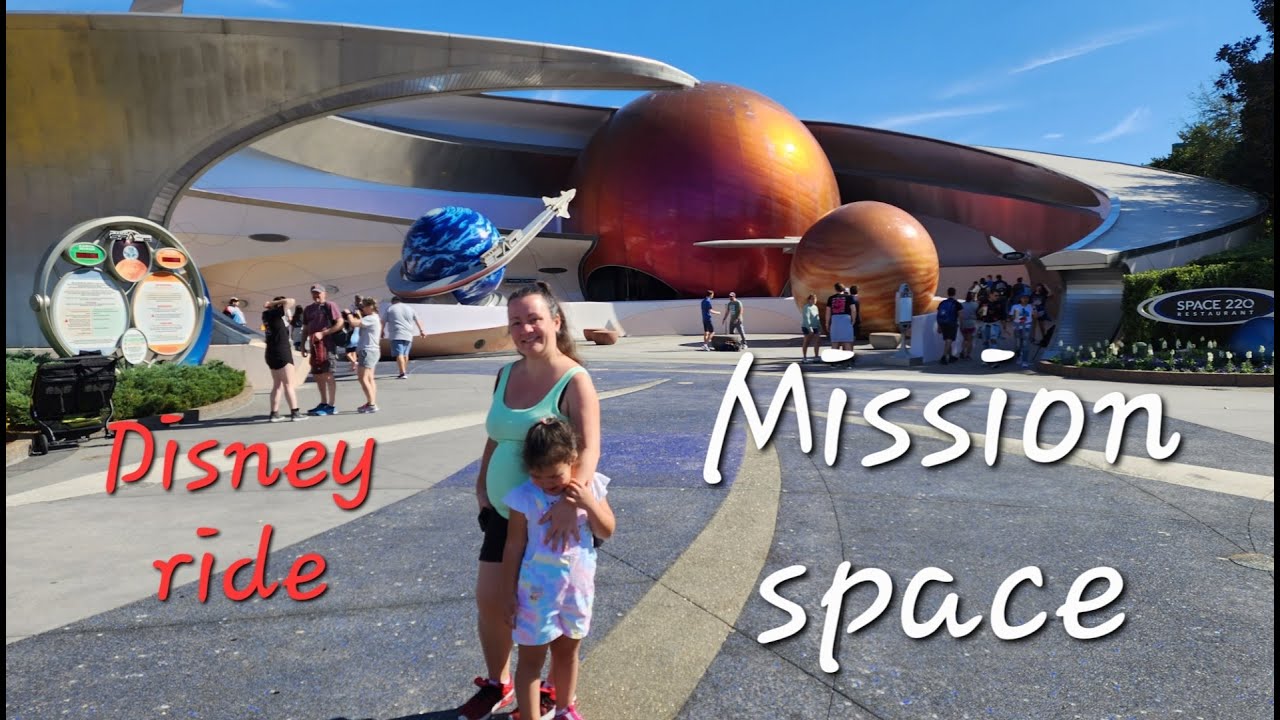 Mission SPACE Epcot Disney World ride, space shuttle simulator attraction, rocket into a space [4K]
