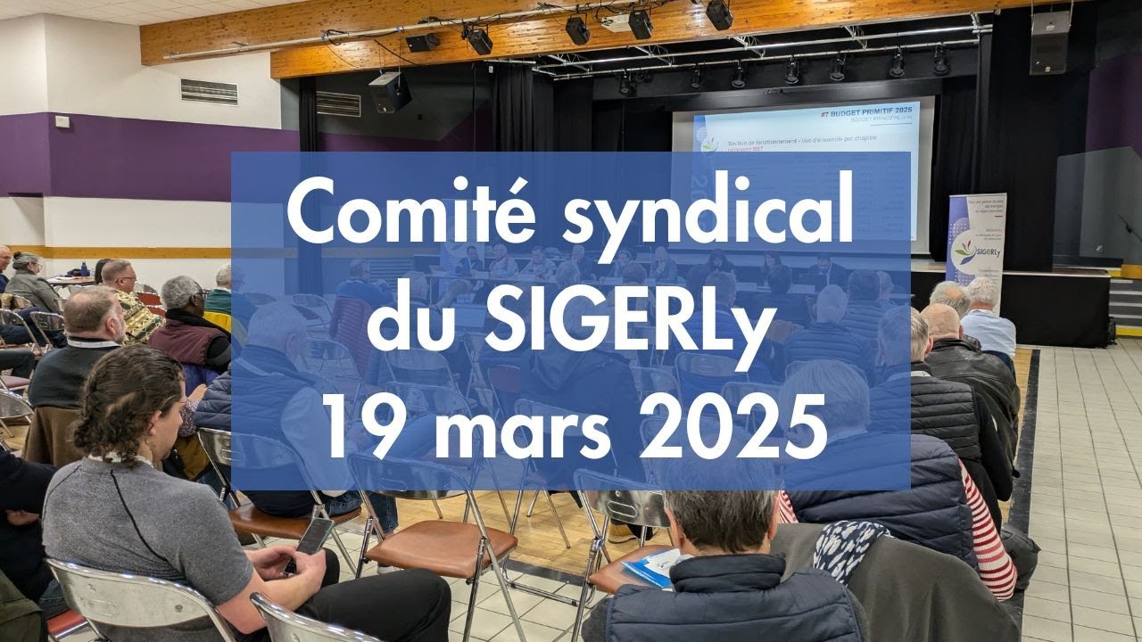 Comité syndical du SIGERLy - 19 mars 2025