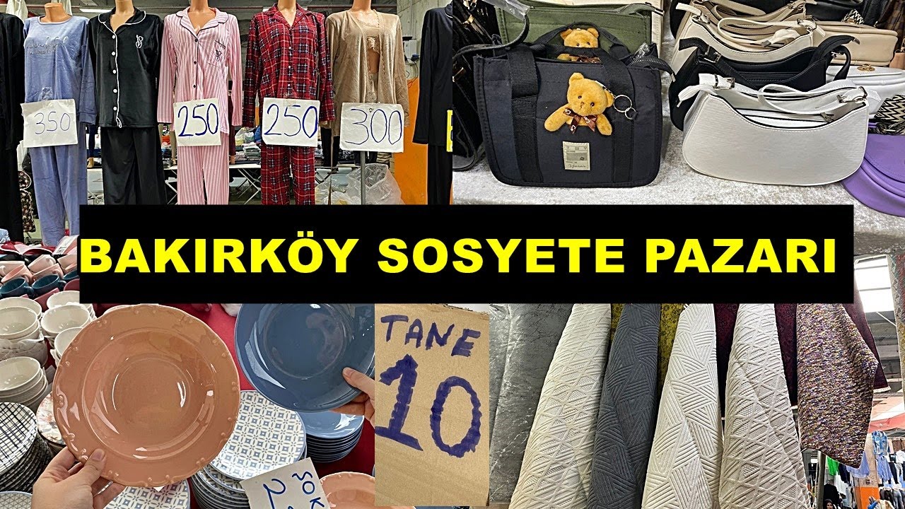 BAKIRKÖY PAZARI❗️/NE ALIRSAN 10 TL❗️/ BURDAN DAHA UCUZU YOK ❗️❗️/ŞOK OLACAKSINIZ /ÇEYİZ ALIŞVERİŞİ
