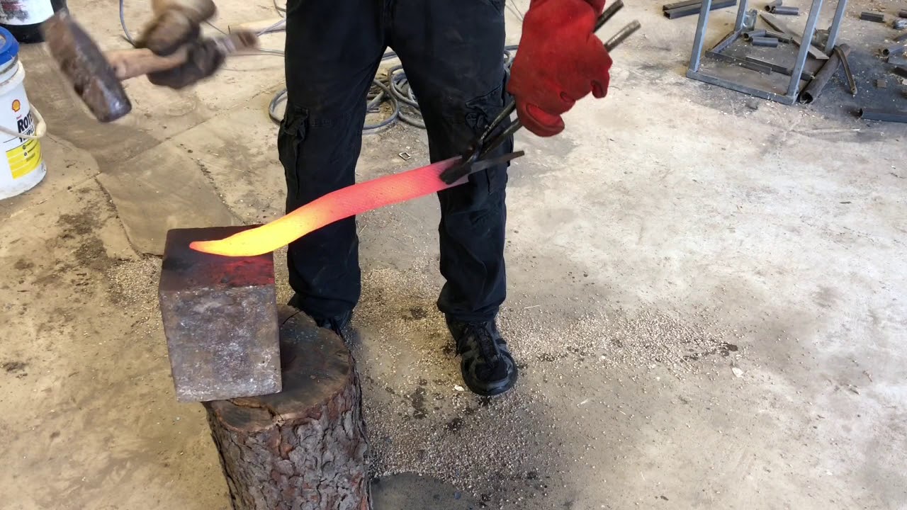 Forging A Knife Out Of An Old File Part 1