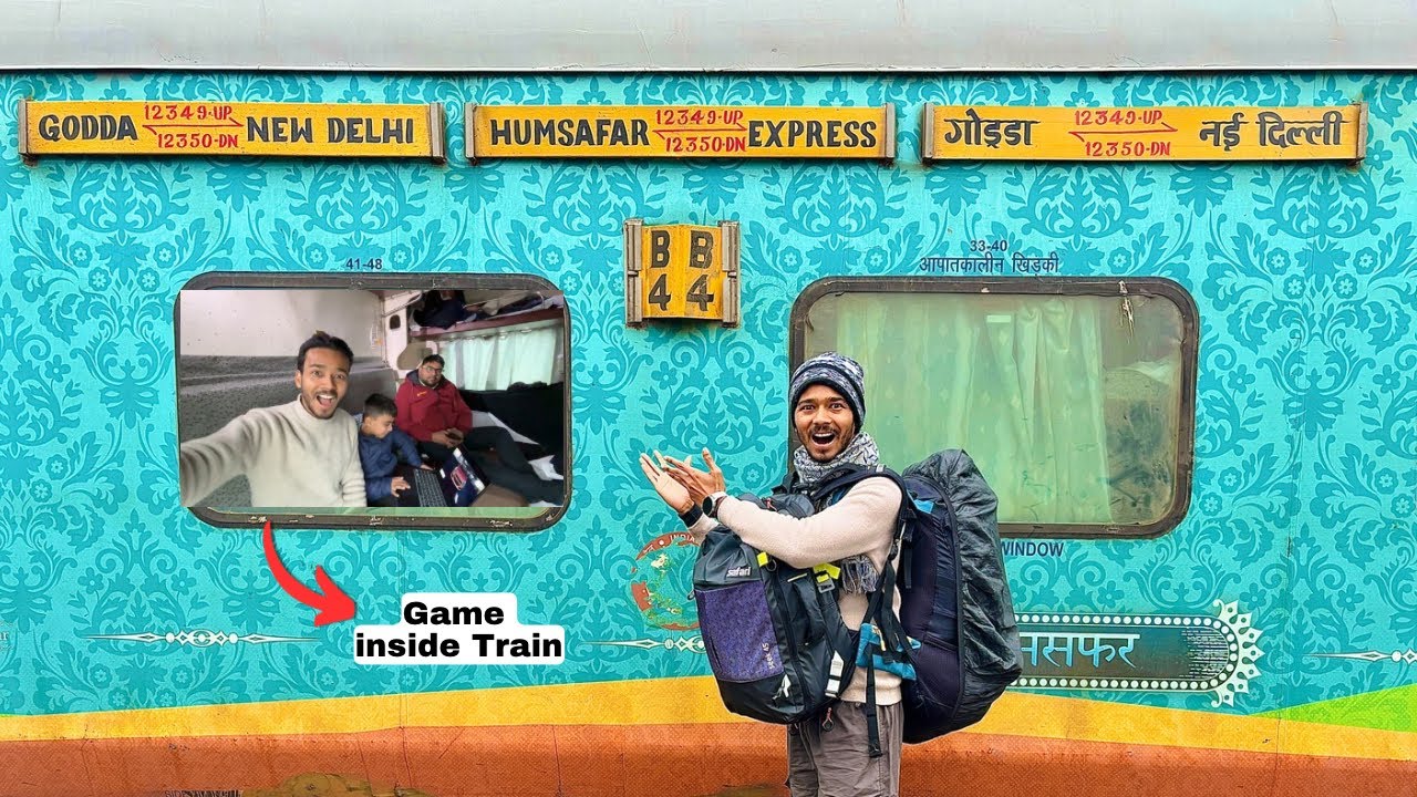 FIRST TIME in Humsafar Express and PLAYED GAME inside the train