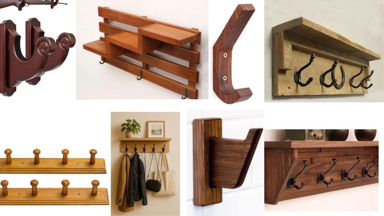 Genius Coat Racks, Wall Mounted Hook Shelves That Instantly Transform Any Room! DIY Wooden Shelves