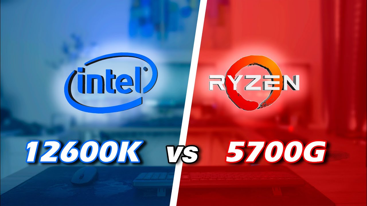 Intel 12600k vs Ryzen 5700g - MID-RANGE CPU FACEOFF - Integrated Graphics, Power, Premiere Pro