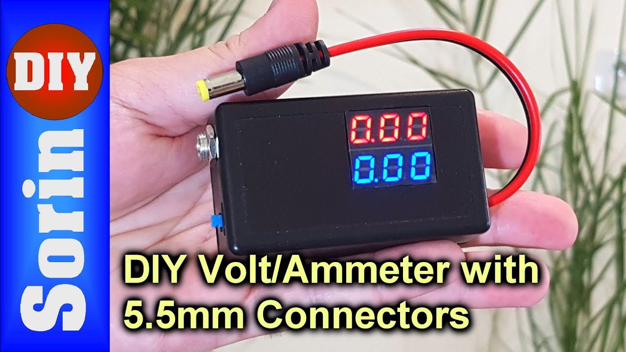 Простой самодельный вольтметр/амперметр с разъемами 5,5 мм