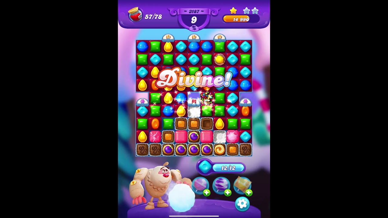 Classic level 3187, ⭐️⭐️⭐️ ranked No.2 #candycrushfriends #candycrush #games 
