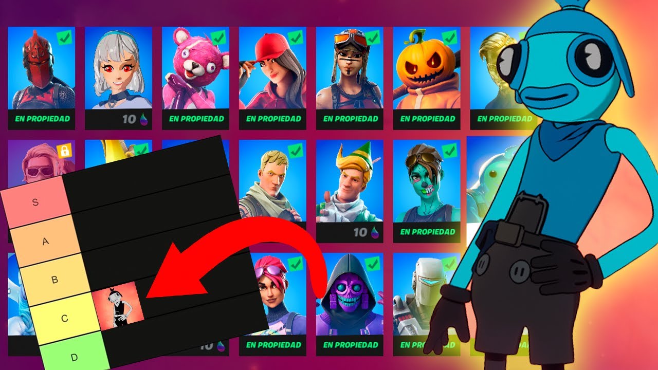 TierList OFICIAL de colores de Atunado 🐠 [Fortnite]
