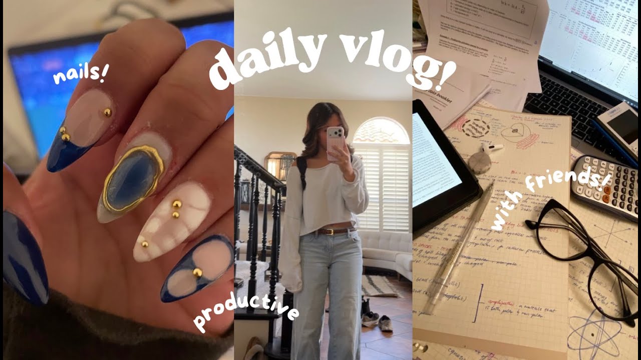 daily vlog!! *productive, friends, nails, hw* l vlogmas 2