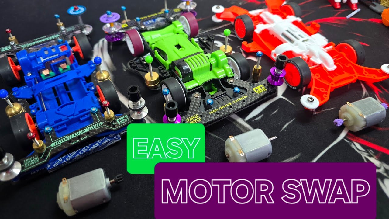 How to Change a Mini 4WD Motor 🏎️⚡ (FM-A, MA, MS & Rear Chassis – Complete Guide)