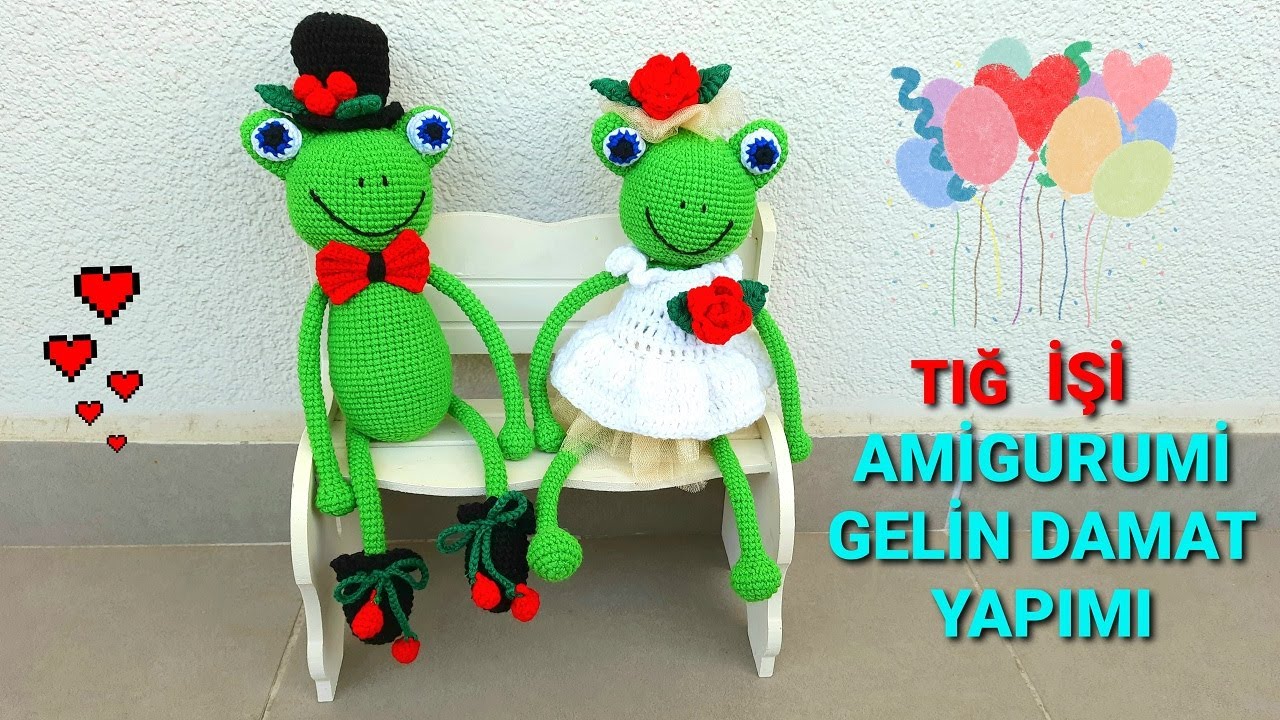TIĞ İŞİ KURBAĞA YAPIMI - BÖLÜM 3: KAFA ve GÖZ YAPIMI | AMİGURUMİ | ÖRGÜ | How To Crochet Frog |Tejer
