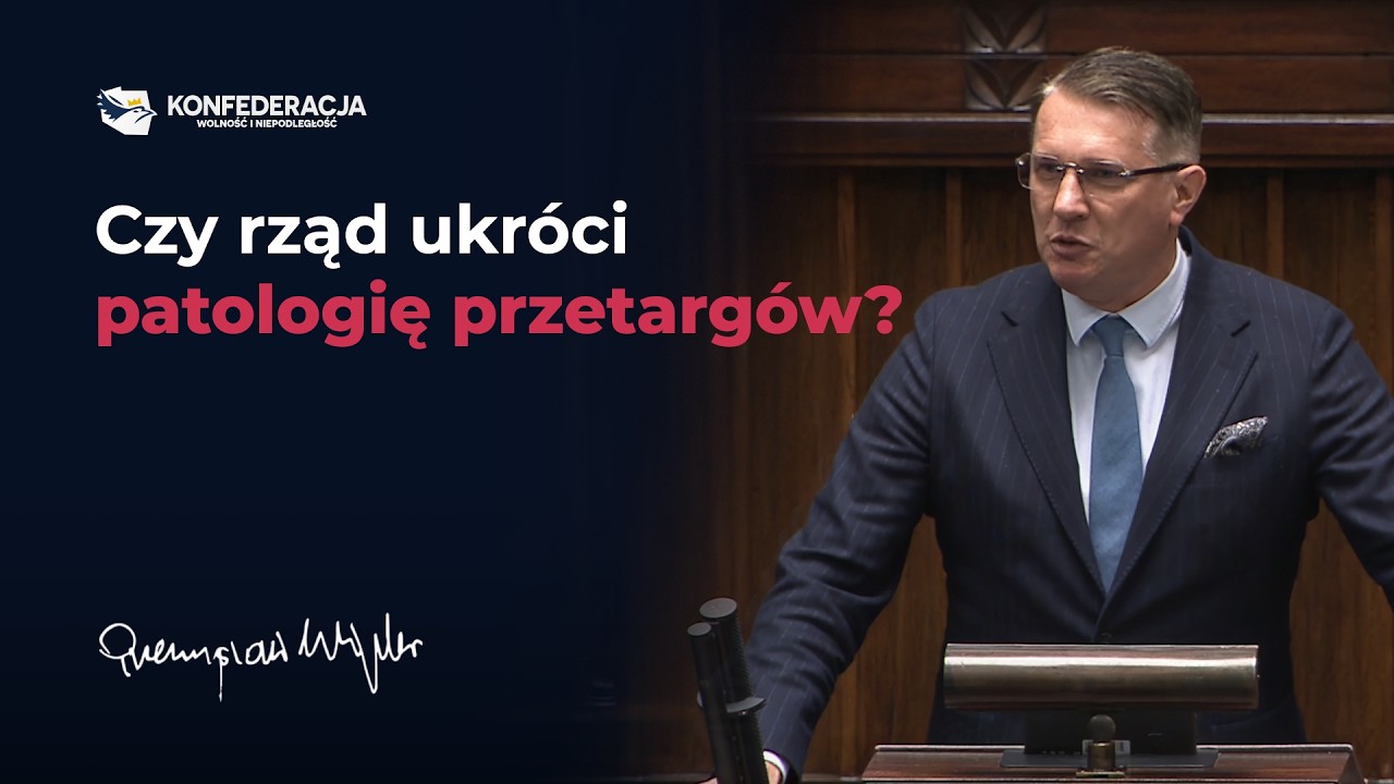 Przemysław Wipler o urzędowej patologii przetargów!