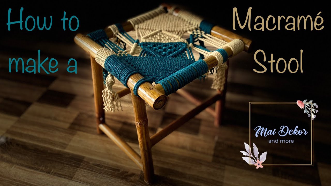 DIY Macramé Stool
