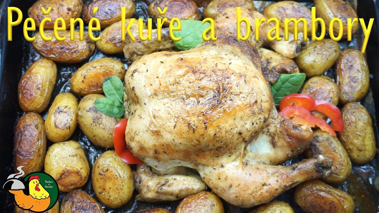 Pečené kuře a brambory