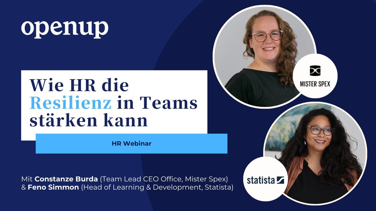 Wie HR die Resilienz in Teams fördern kann - mit Statista und Mister Spex