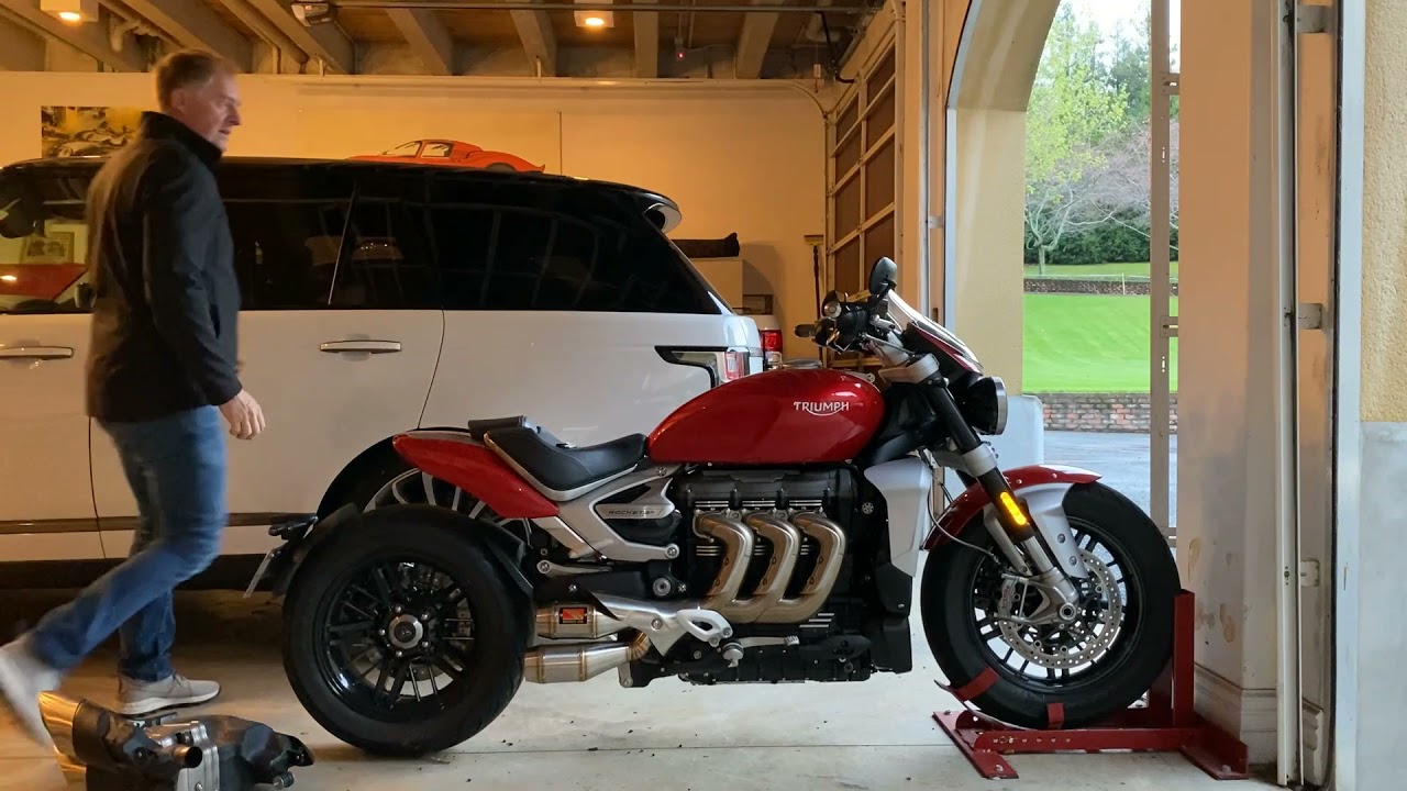 2020 Triumph Rocket 3 Werkes exhaust upgrade
