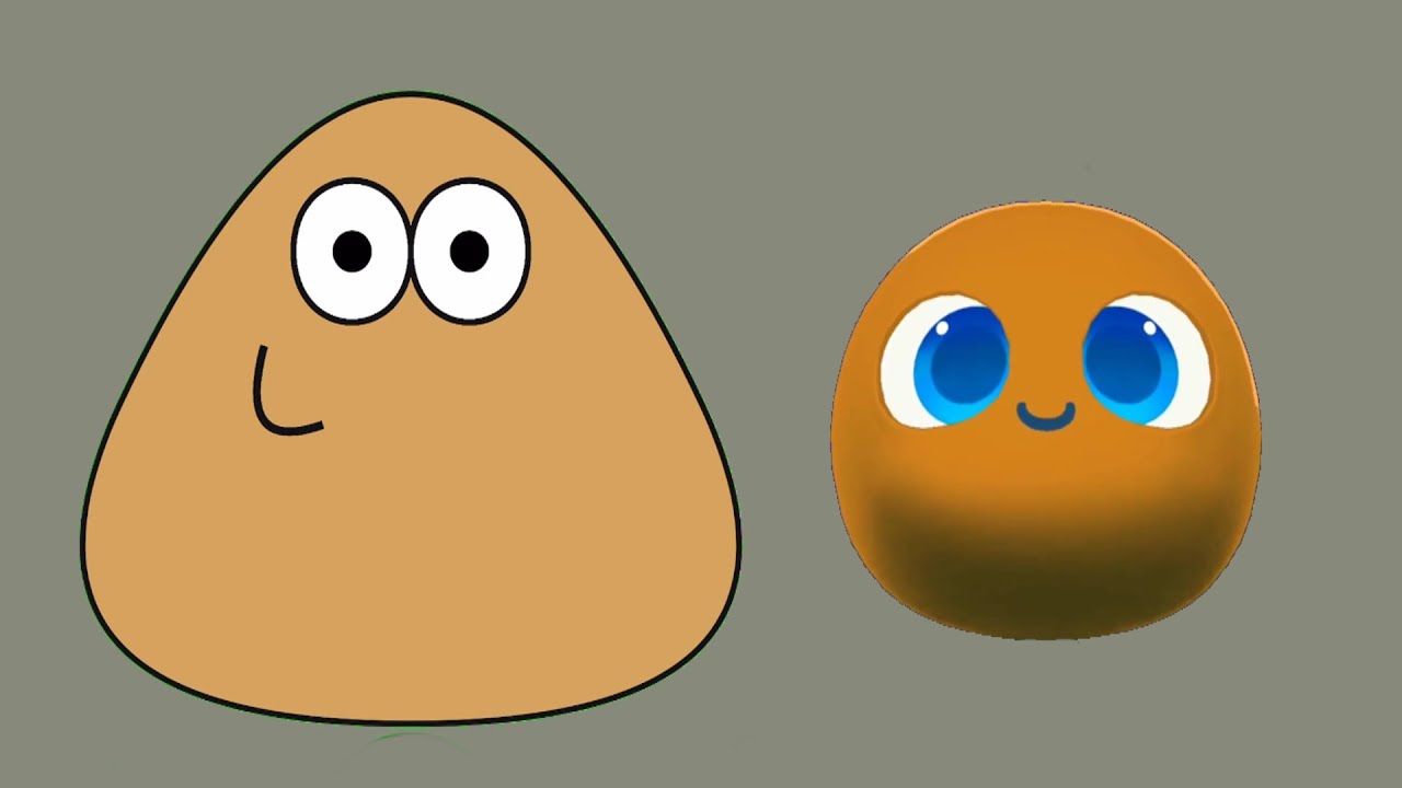 Pou vs My Boo 2 - Pou y el nuevo my boo juegan juntos colores.
