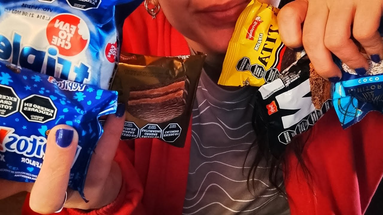 ASMR Comiendo Alfajores Clásicos Argentinos 🍫🥛 | Parte 2 Super Relajante