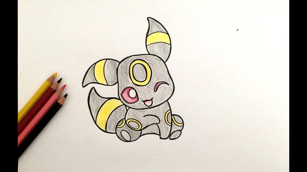 Comment dessiner Noctali bébé (Pokémon)
