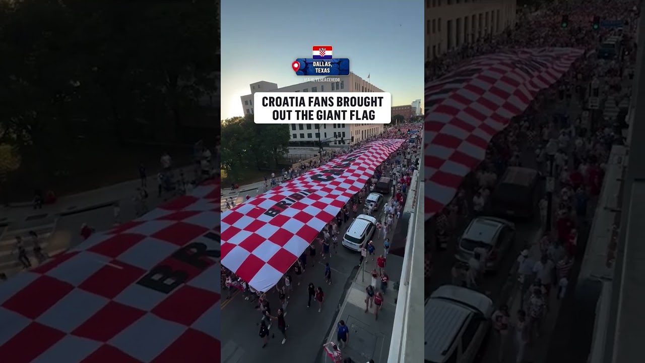Croatia fans are ready to face England in their FIFA World Cup opener