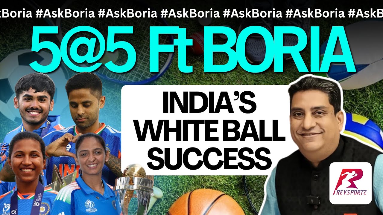 5@5:U19,Women,Men- India’s white ball success | Women journalists harassed.New low for fandom |LIVE|