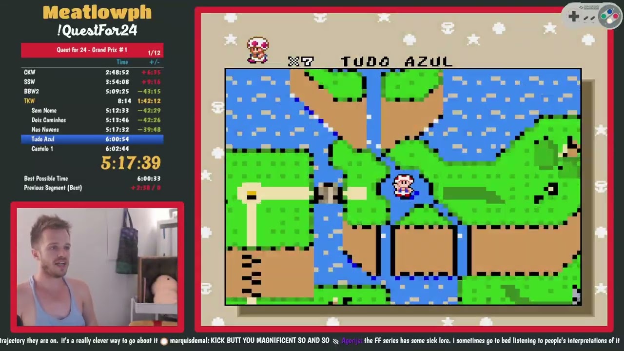 Toad Kaizo World (Any%) - Sub Hour Run - 