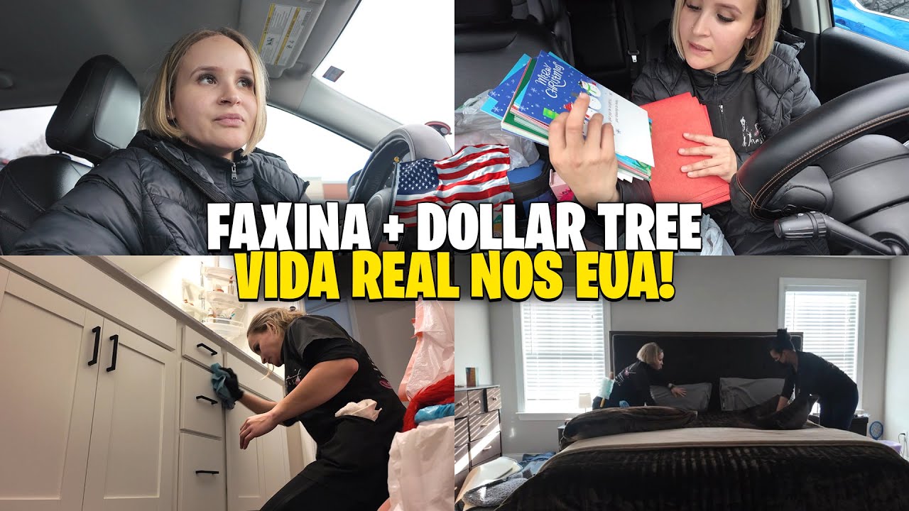 2 DIAS REAIS NOS EUA: FAXINA PESADA E COMPRINHAS NO DOLLAR TREE! 🧽