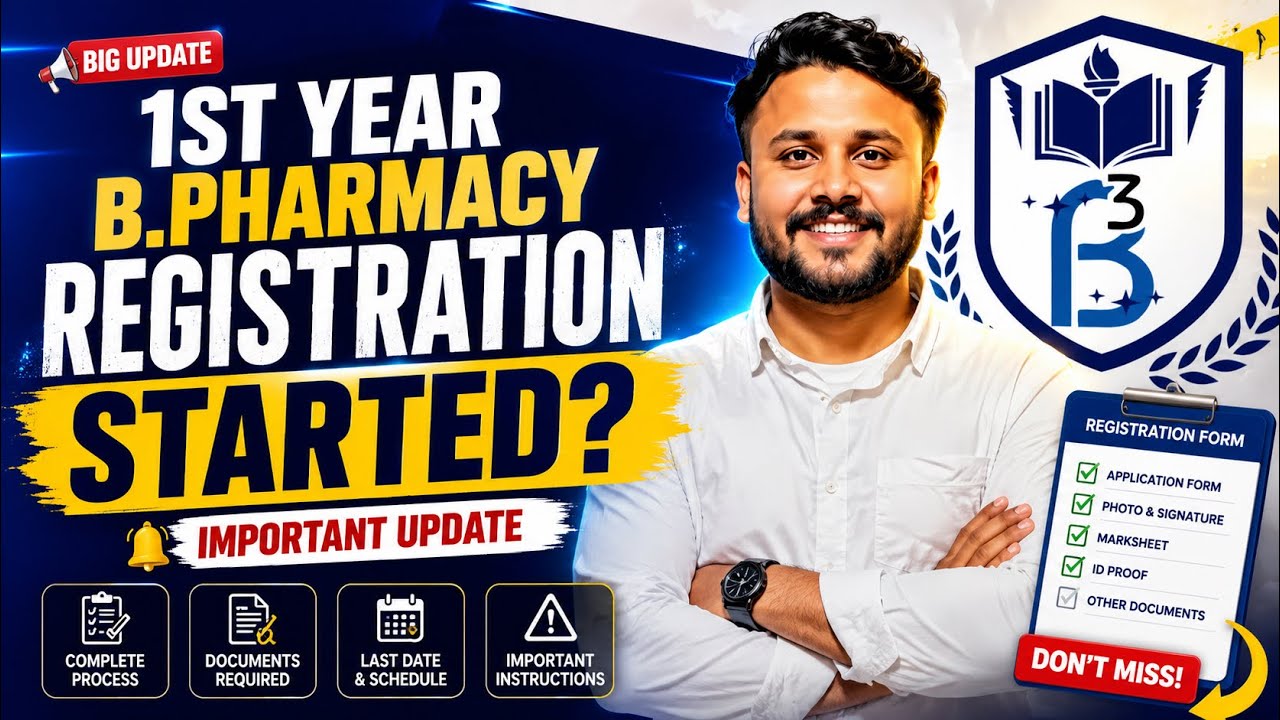 1st Year B.Pharmacy Important Registration Started? | Complete Process, Last Date & Documents | 2026