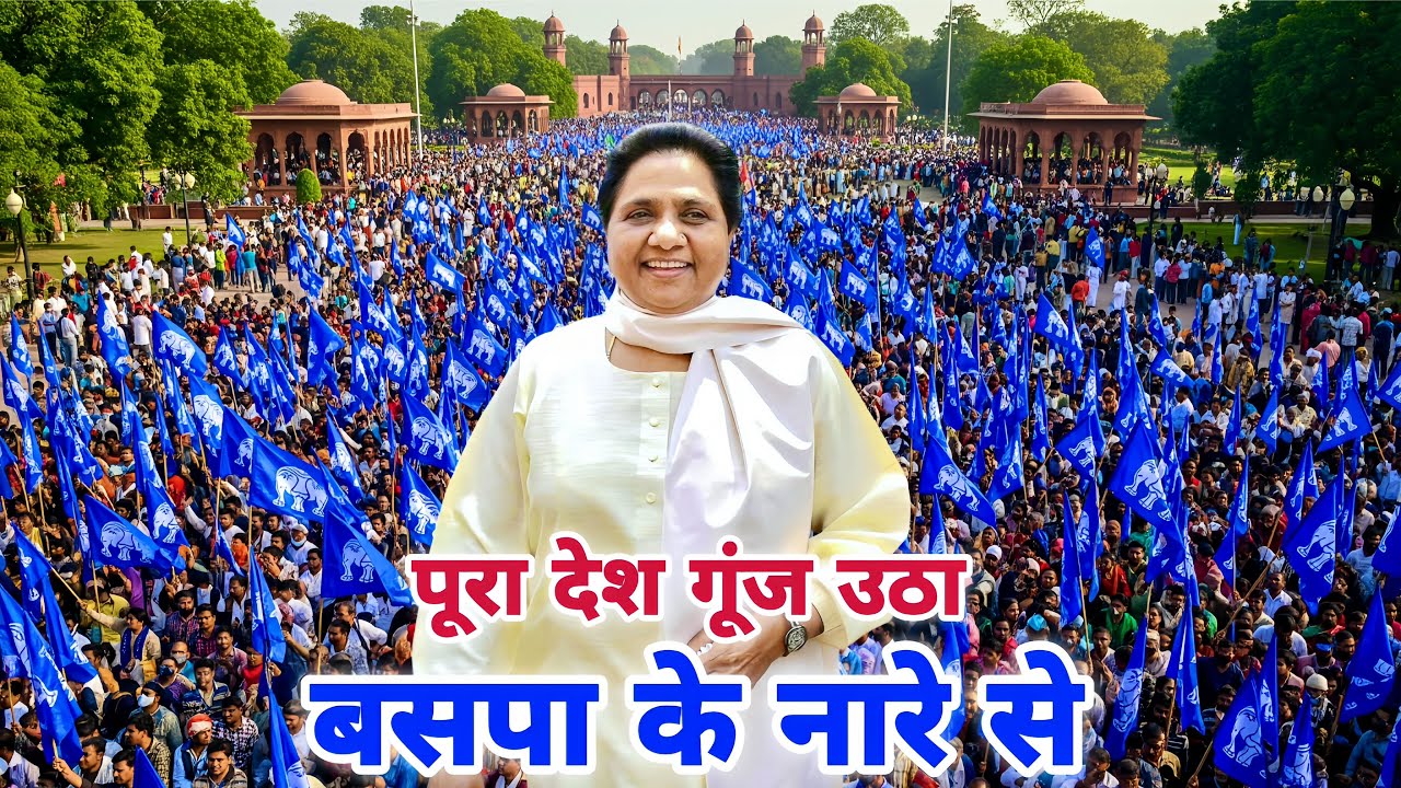 लखनऊ की धरती गूंज उठी बसपा के नारे से | लाखों करोड़ो चमचों  पर मायावती ही भारी है | BSP Anthem 2025