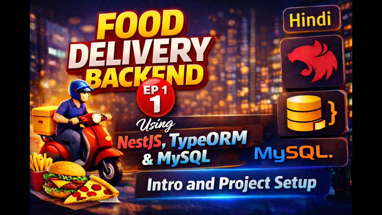 Build a Production-Ready Food Delivery Backend | NestJS, TypeORM & MySQL | Intro and Project Setup