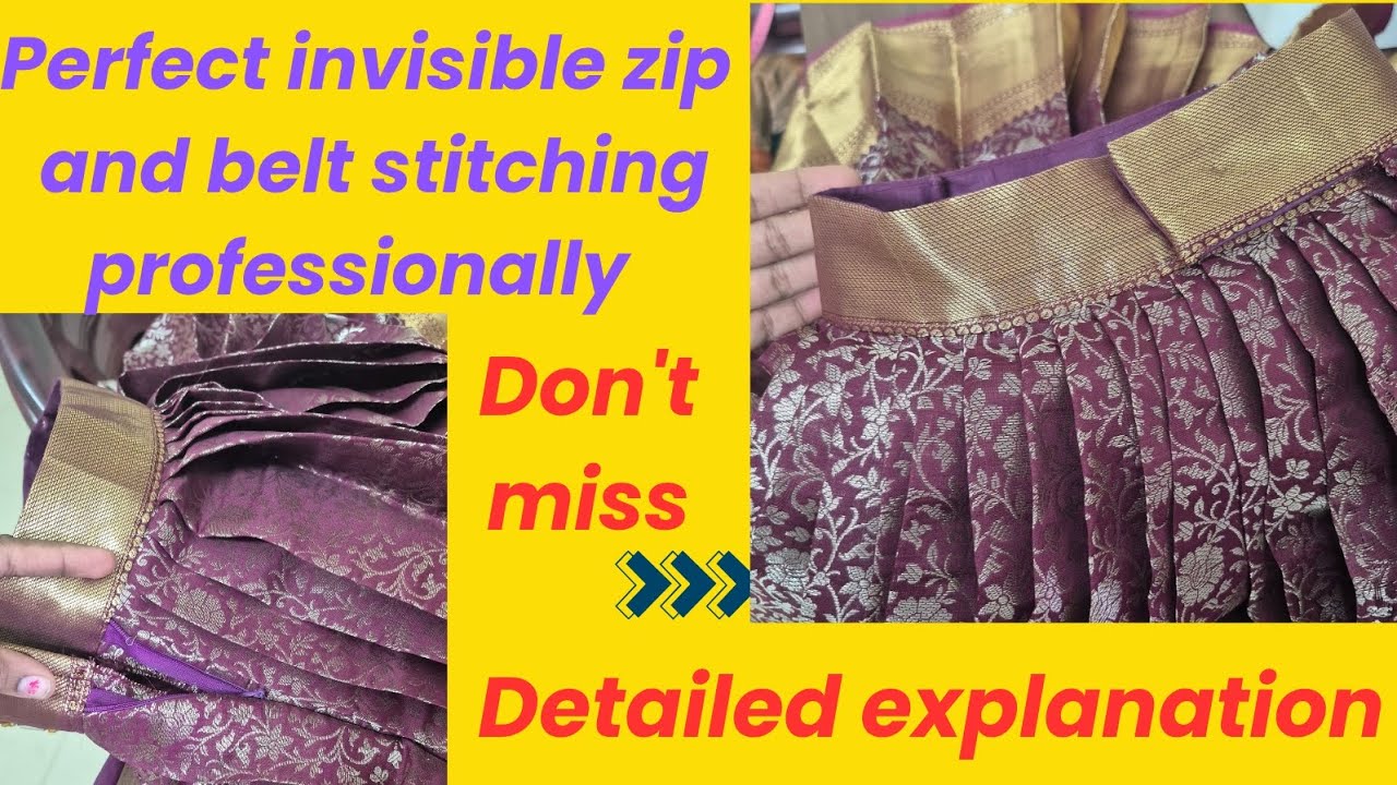 ​Stop Making This Mistake! Perfect Pleated Lehenga with Invisible Zip & Pro Belt#lehanga #boutique