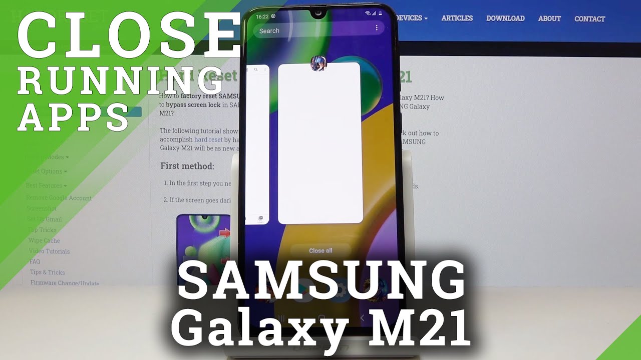 How to Turn Off Running Apps in SAMSUNG Galaxy M21 &ndash; Switch Off Running Apps