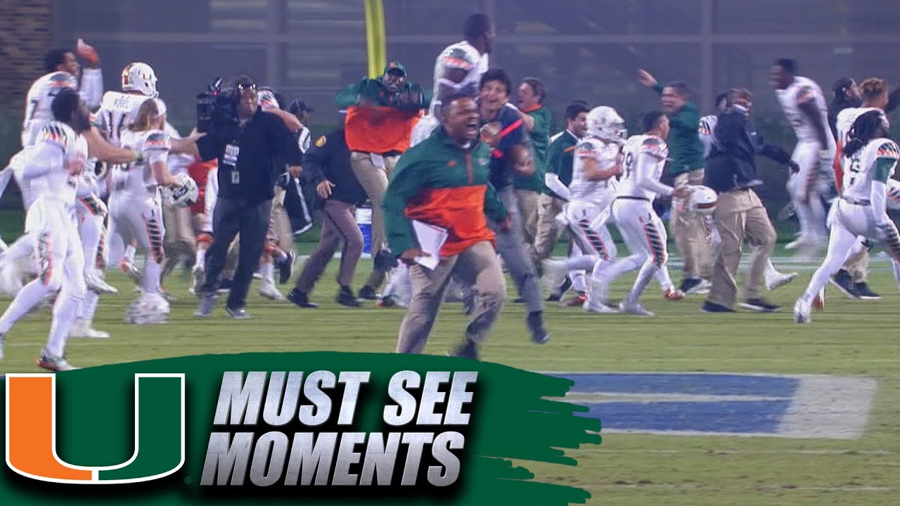 Miami 8-Lateral Touchdown Beats Duke on Wild Final Play