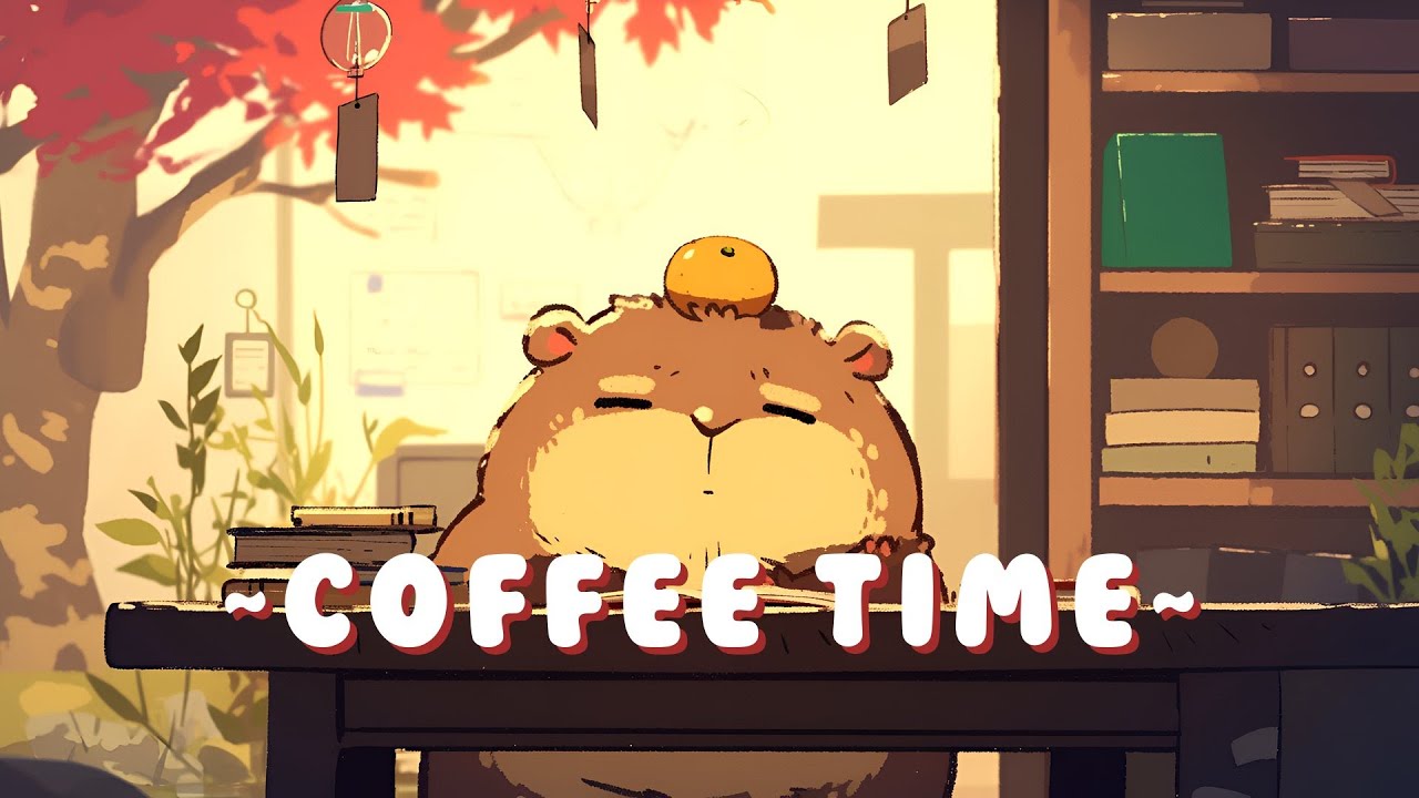 24/7 Capybara Lofi Beats - Chill Study Music Mix ~ Relaxing Vibes ~ 🎵 💫