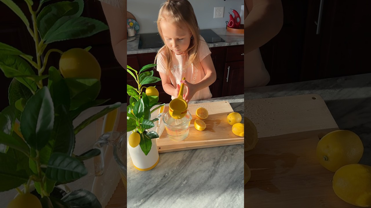 Fresh Lemonade at Home. Nothing beats the taste. #freshlemon #lemonade #refreshing #tinychef
