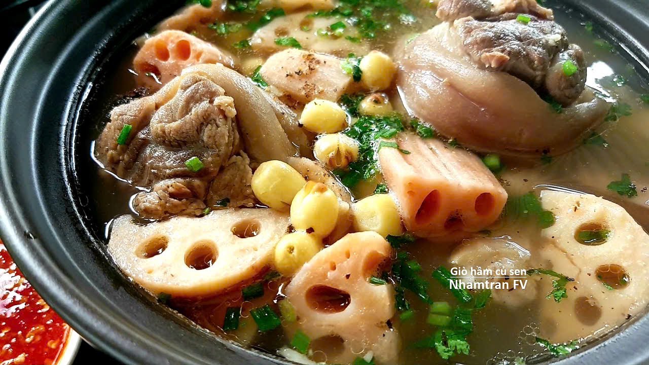 GIÒ HẦM CỦ SEN món ăn bồi bổ tăng cường sức khỏe mùa lạnh vô cùng ngon |Nhamtran FV