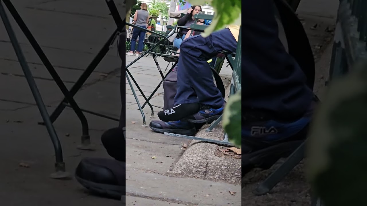 Candid Mature Latino Guy Airs Out Sweaty Black Ankle Socks