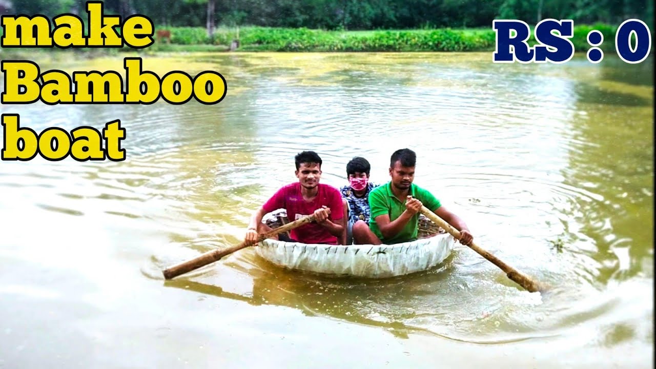 Make boat with bamboo// MR Easy Crazy