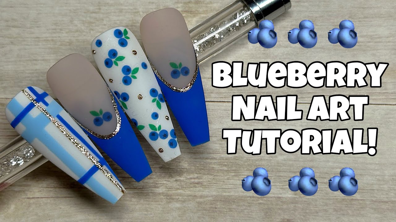 Blueberry Nail Art Tutorial | Nail Sugar