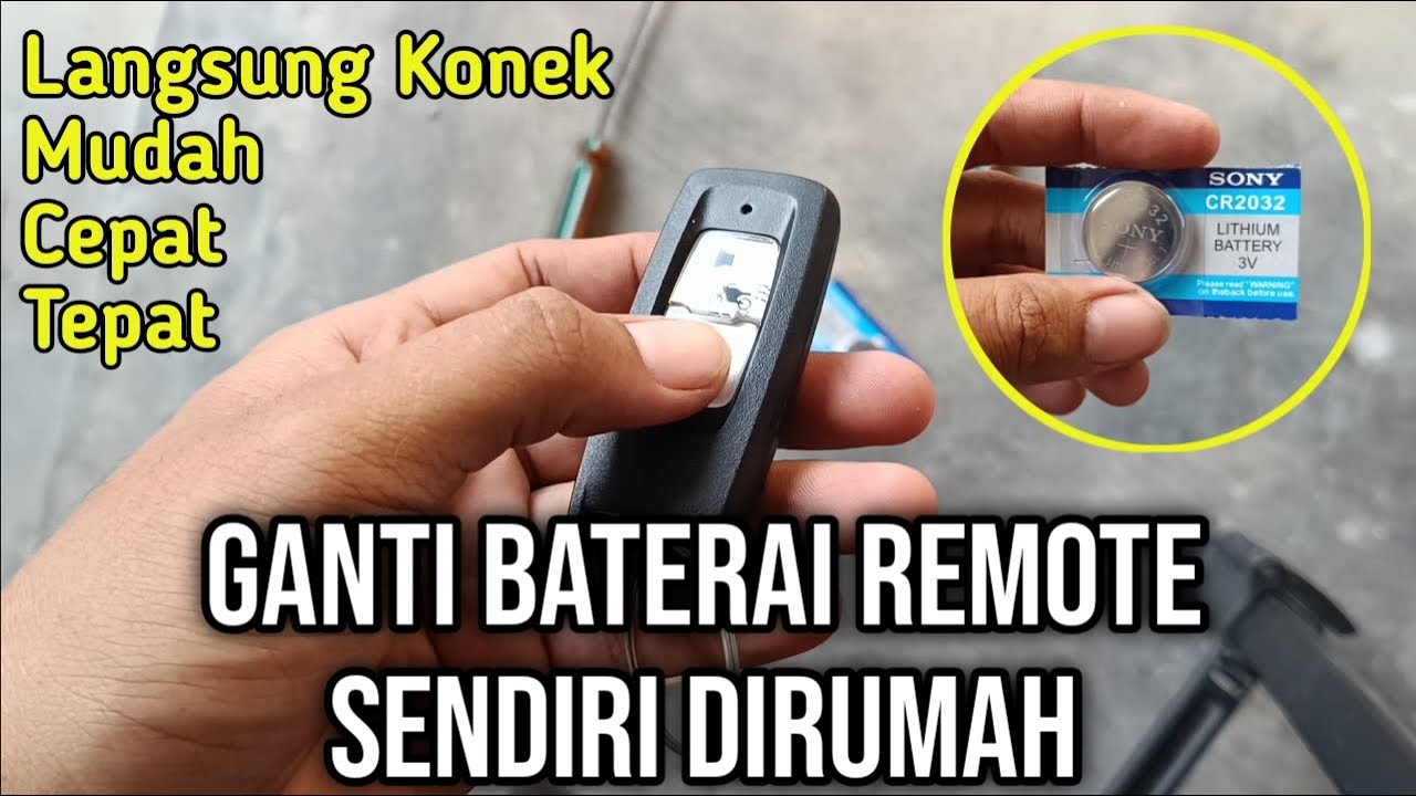 TERMUDAH !! CARA MENGGANTI BATERAI REMOTE PCX 160 TERBARU