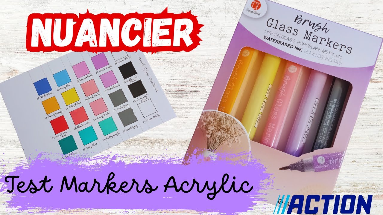 🖍️ Test Markers Acrylique de chez Action + NUANCIER