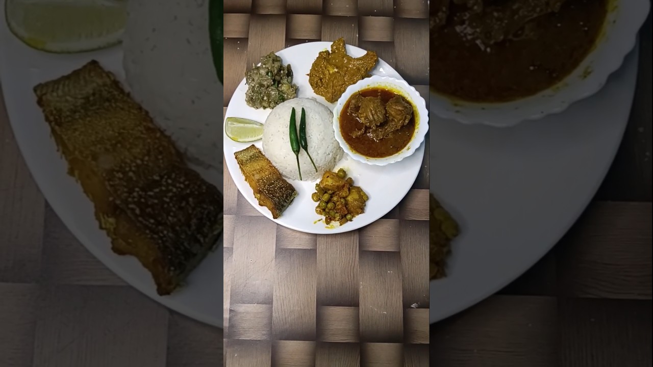 Assamese thali ❤️🤤#shorts #reels #thali #nonvegthali #subscribe #food #video #shortvideo