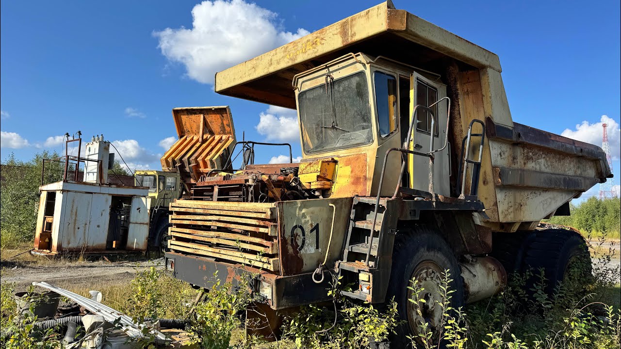 ОН СЛИШКОМ ОГРОМНЫЙ! Мы оживили БЕЛАЗ и ПРОКАТИЛИСЬ 😱🚜