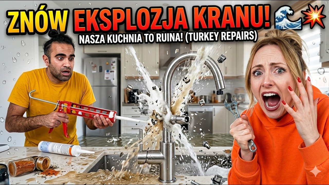EKSPLOZJA KRANU I BRAK BIĘŻĄCEJ WODY - TE PROBLEMY W TURCJI SIĘ NIE KOŃCZĄ 😭