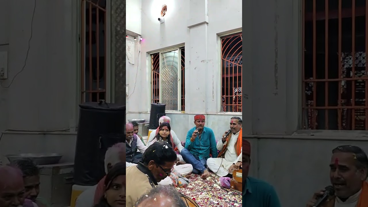 राधा कृष्ण के मंदिर पर गम्मत विदिशा मध्य प्रदेश राजकुमार साहू ग7ल