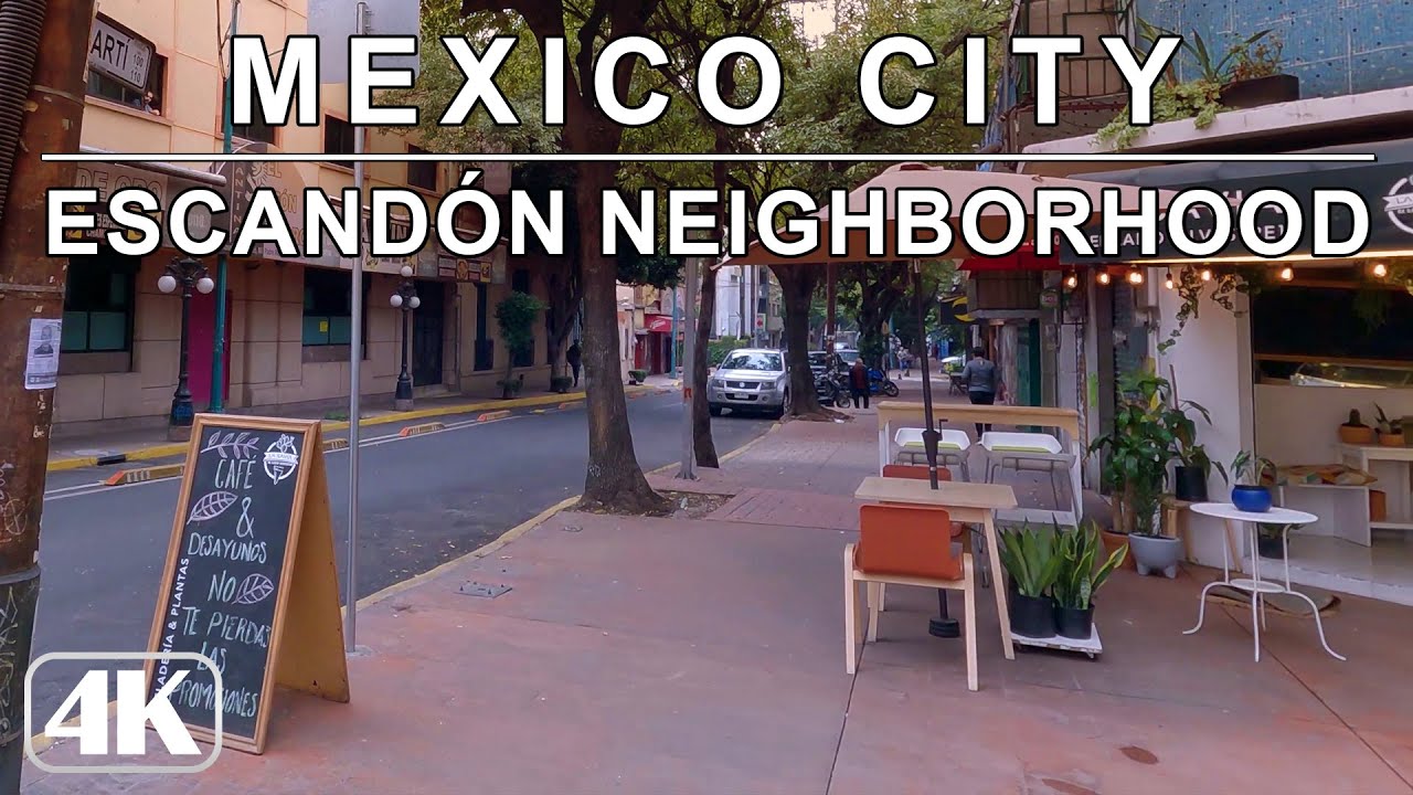 Colonia Escandón 🇲🇽 Ciudad de México [Recorrido en 4K]
