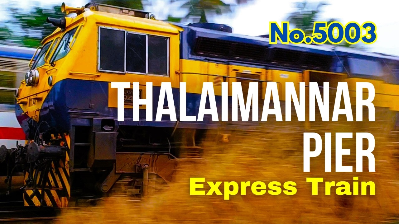 Talaimannar Pier Express Train and Rambukkana Slow Train in Sri Lanka Railways