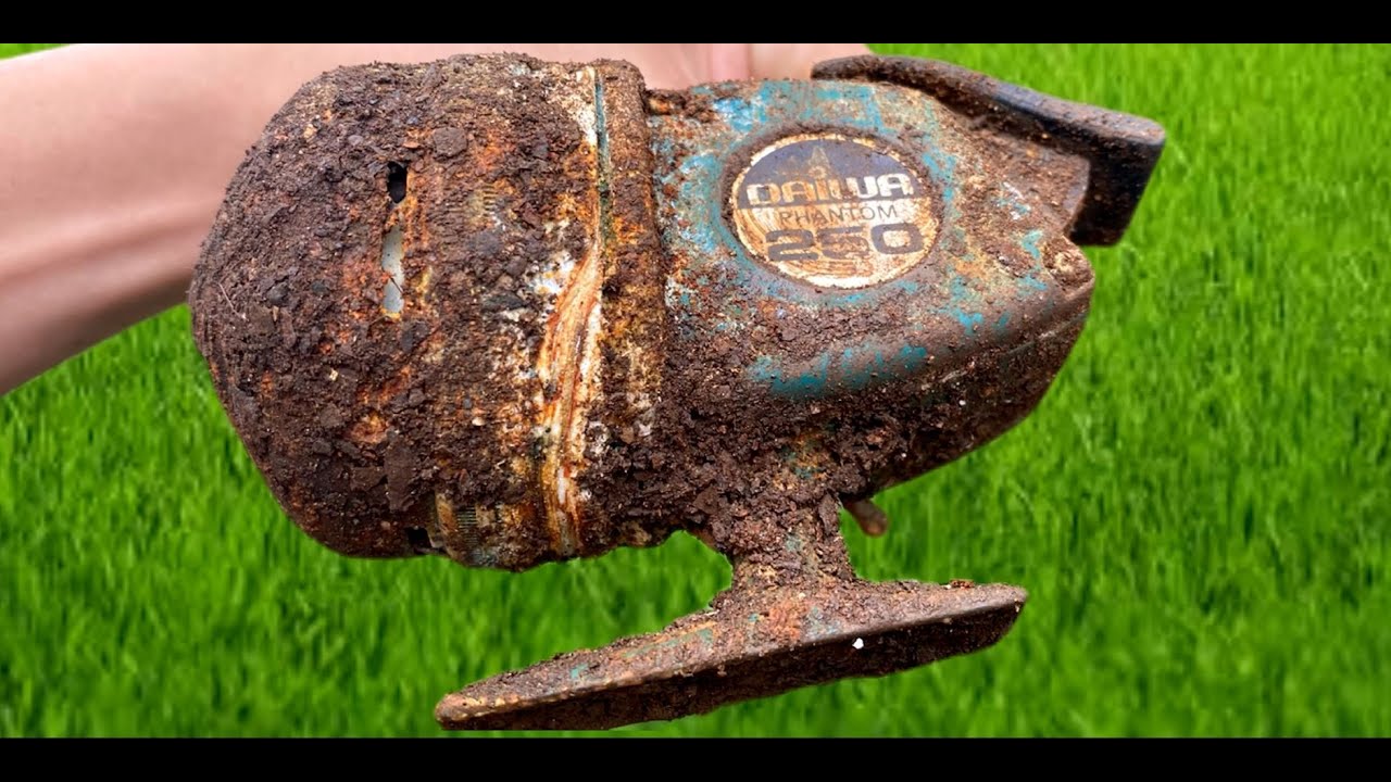 Restoration Old Fishing Machines DAIWA 250 Japan 100$ Beautiful